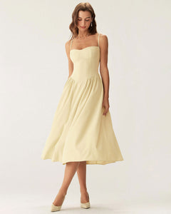 The Marigold Square-Neck Slip Dress - side