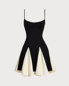 Noir Contrast Slip Dress - lifestyle 1