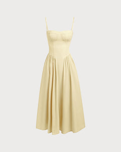 The Marigold Square-Neck Slip Dress - additional view 1