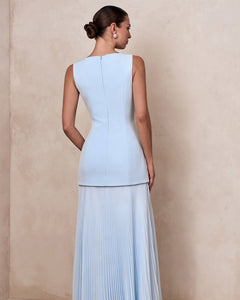 Céleste Marceline Boat-Neck Maxi Dress - side