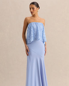 Céleste Aurélie Lace Bandeau Maxi Dress