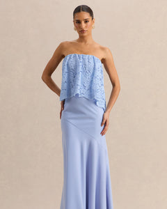 Céleste Aurélie Lace Bandeau Maxi Dress - back