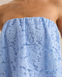 Céleste Aurélie Lace Bandeau Maxi Dress - styling