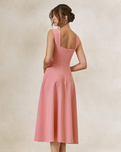 Corail Delphine Sweetheart Midi Dress - side