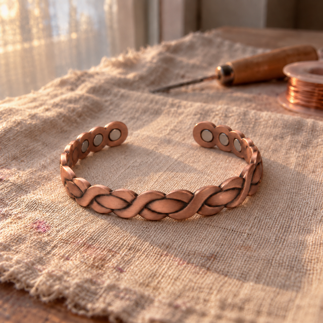Cuivre Solaire solid copper bangle bracelet