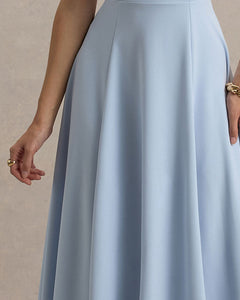 Céleste Léonie Mesh Halter Midi Dress - styling